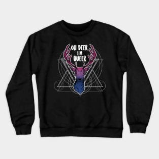 Bisexual: Oh Deer, I'm Queer Crewneck Sweatshirt